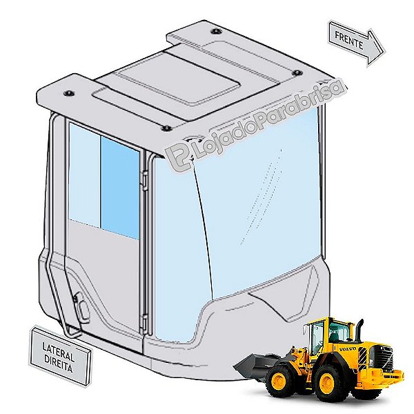 Vidro da Janela Movel Volvo L70F 15159985