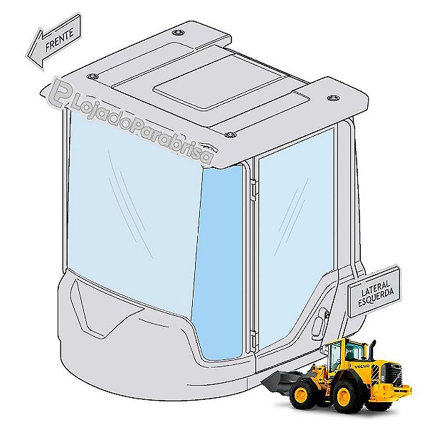 Parabrisa Lateral Esquerdo Volvo L70F 15053915