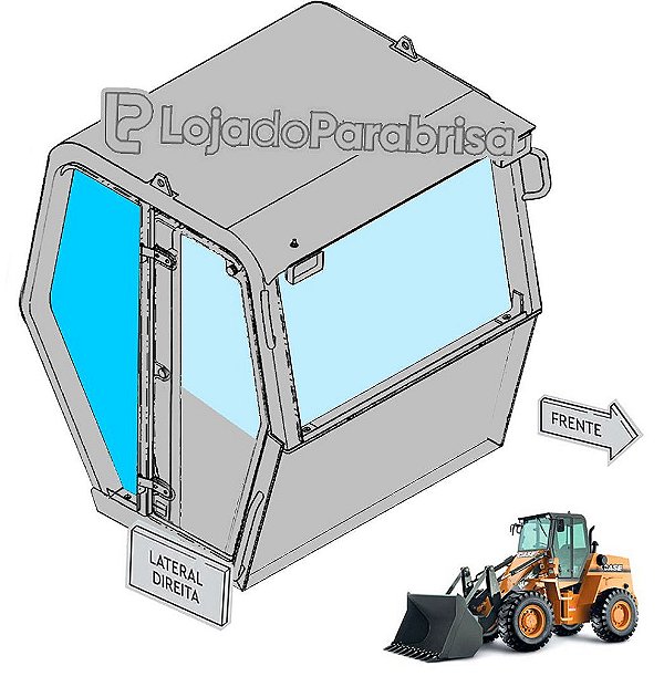 Vidro Lateral Traseiro Direito W20E (Nova) 87603364