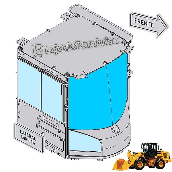 Vidro Para-brisa Carregadeira Caterpillar 924K 580-8829