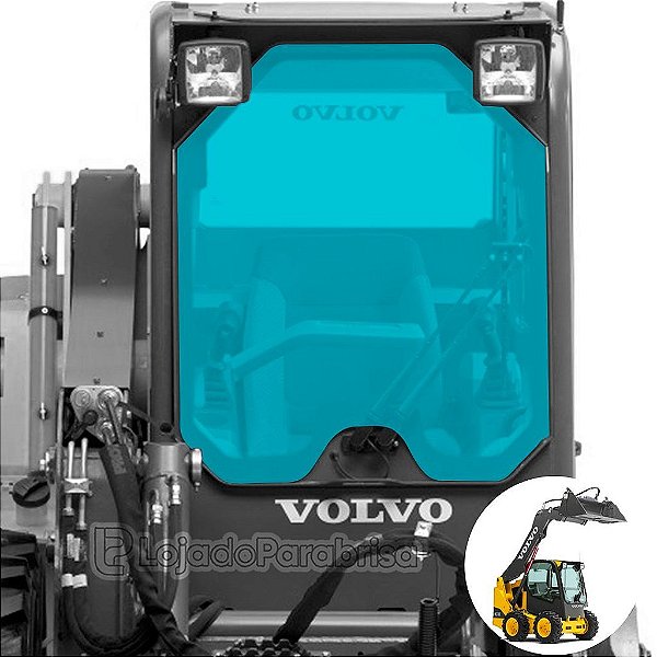 Vidro Parabrisa Mini Carregadeira Volvo Mc90/Jcb 190