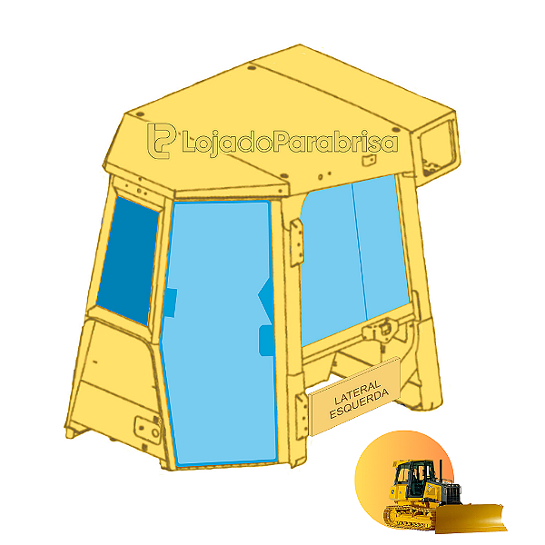 Vidro Parabrisa Frontal Trator John Deere 700J T175748