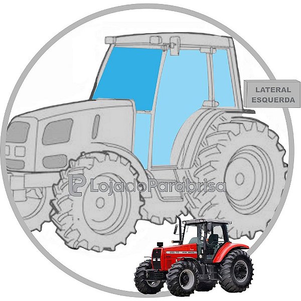 Vidro Para-brisa Frontal Trator Massey Ferguson 680