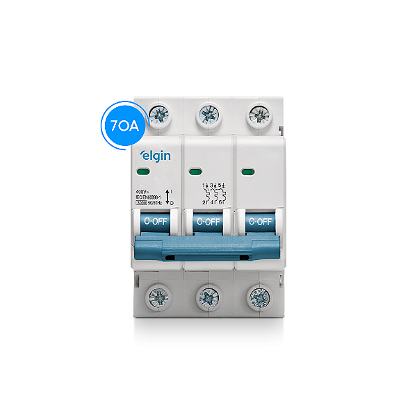 Disjuntor Tripolar 70a Termomagnético Curva C
