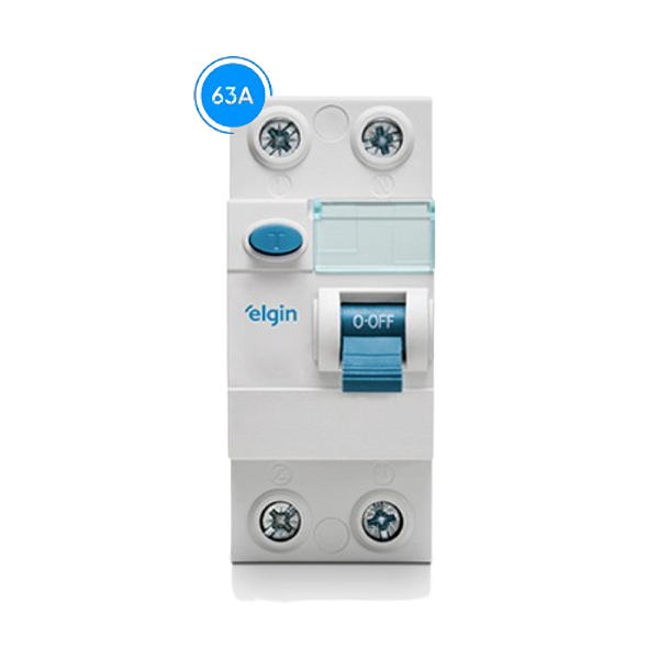 Interruptor Diferencial Residual Idr 30ma 2 Polos Elgin 63a - Elgin