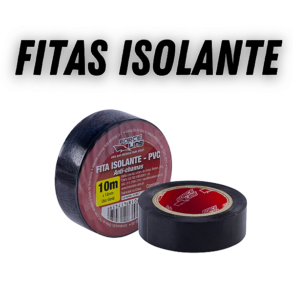 Fita Isolante Preta 10m - Uso Geral