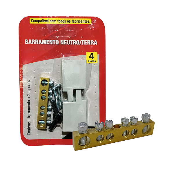 Barramento neutro/terra - 4 polos