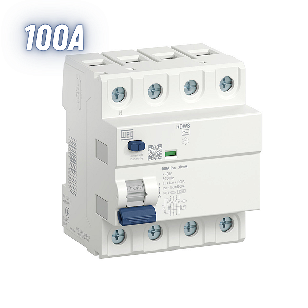 Interruptor Diferencial Residual Idr 30ma 4 Polos Elgin 100a - Weg