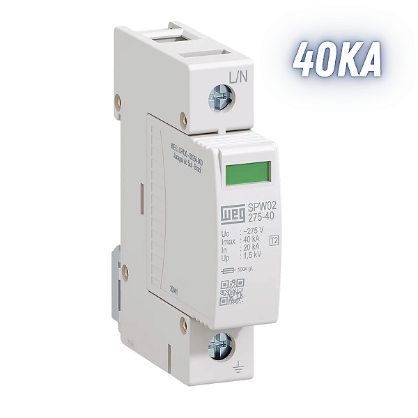 Dispositivo Proteção De Surtos Dps Monopolar 275v - 40ka - WEG