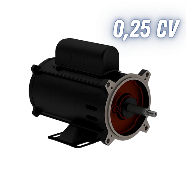 MOTOR PARA BOMBA DE PISCINA 1/4CV BIVOLT MONOFÁSICO W48J 110V/220V 0,25CV WEG