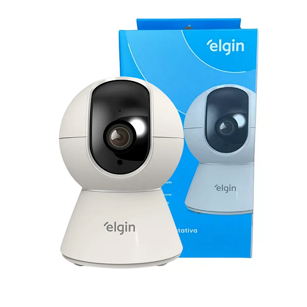 Câmera Rotativa 360º Inteligente Wi-fi Full Hd 1080p - Elgin