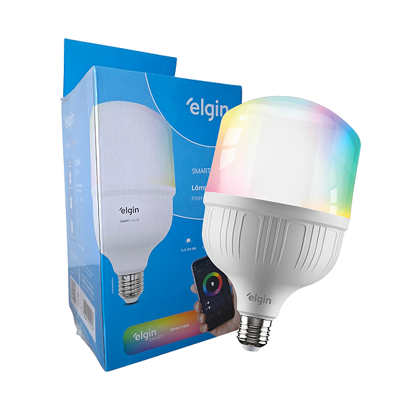 Lâmpada Led Rgb Smart Color 30w Bulbo Bivolt Wifi - Elgin