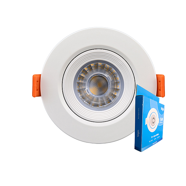 Luminária Spot Led Redondo 5w 6500k Branca Fria Mr16 Elgin