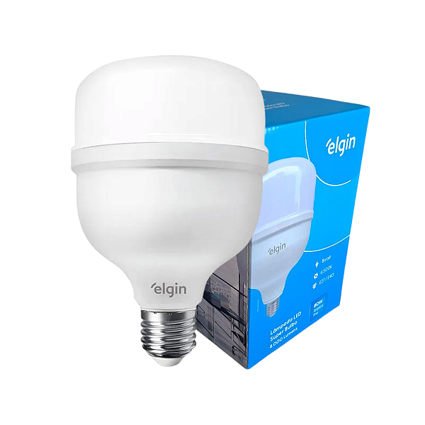 Lâmpada Super Bulbo LED 80W Branca Fria E27/E40 6500K Bivolt Elgin