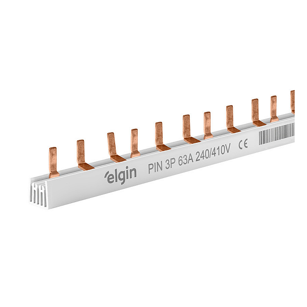 Barramento Fase Tipo Pente Trifásico 54 Polos 63a - Elgin