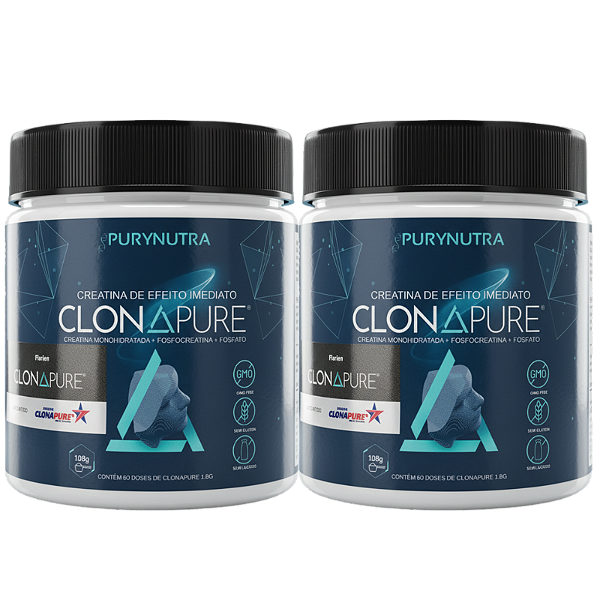 CLONAPURE 120 DOSES DE 1.8G ( 2 POTES) COM SELO DE AUTENTICIDADE