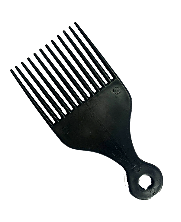 Pente Garfo para Penteado Cabelo Cacheado Afro Hair Black Power Unissex