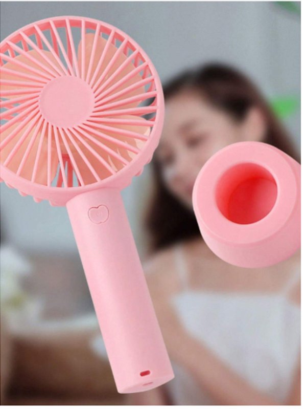 Mini Ventilador USB De Mão Portátil Recarregável Três Velocidades Para Extensão de Cílios