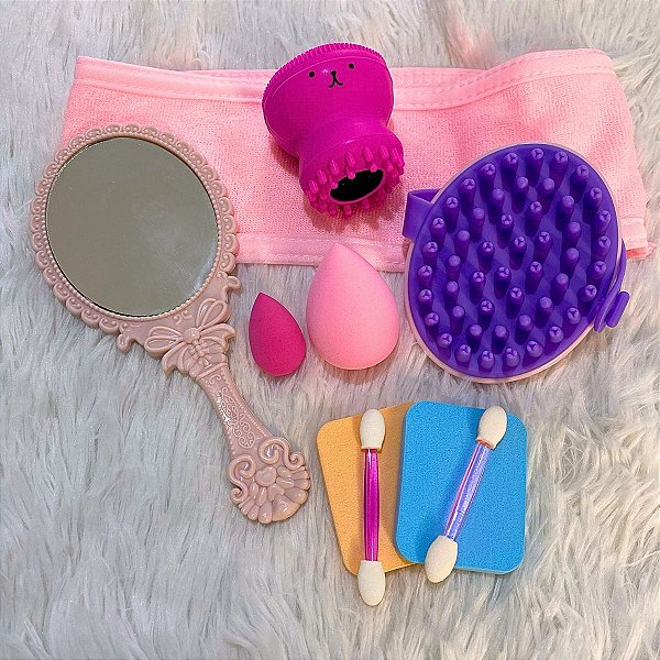 Kit Cuidados de Beleza Skincare Rotina Facial e Capilar