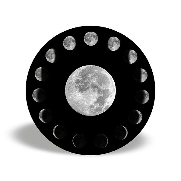 Mini Quadro 3D - Fases da Lua