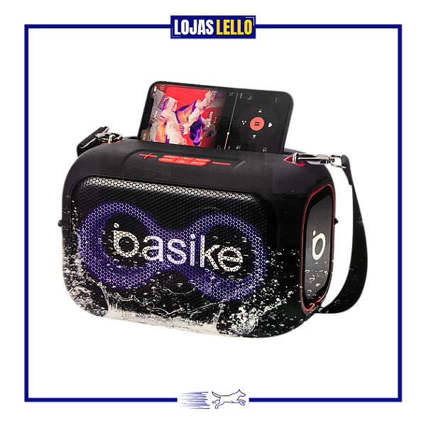 Caixa De Som Amplificada Basike 5.0w Portátil Bluetooth Radio