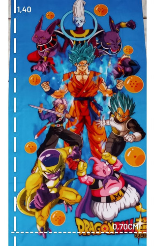 Toalha Infantil Banho Dragon Ball Z Boa Qualidade Aveludada