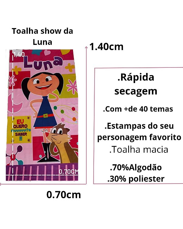 Toalha do show da luna
