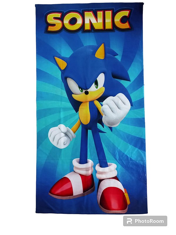 Toalha do sonic de praia