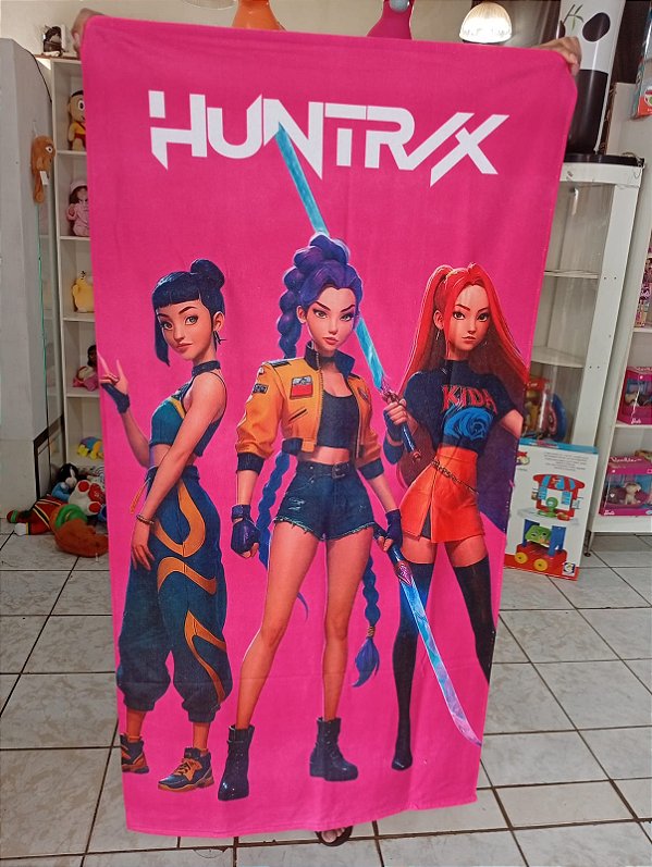 Toalha 1.40x 0.70 K pop ,Huntrix