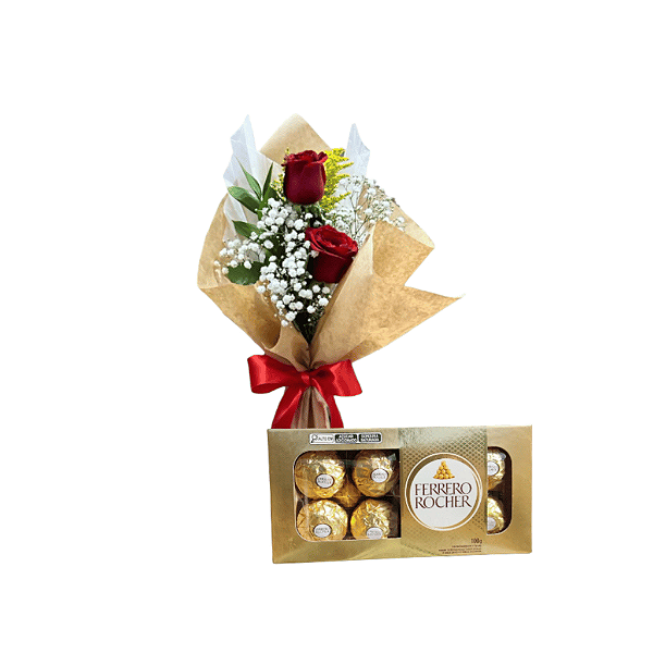 Uma Rosa Vermelha e Ferrero Rocher