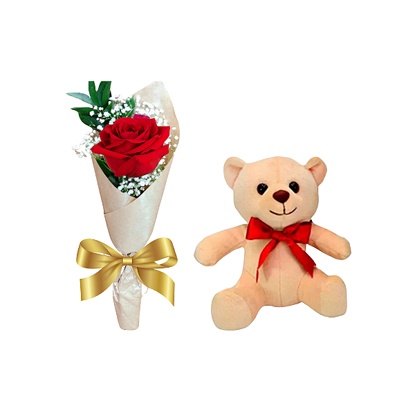 Uma Rosa com Ursinho