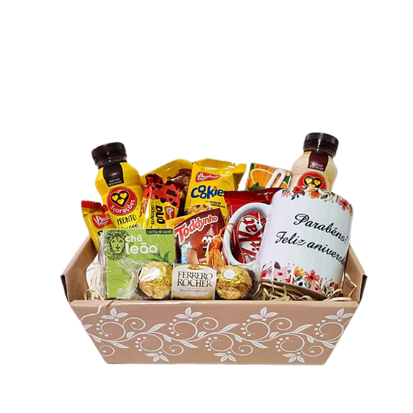 Cesta Matinal Feliz Aniversário