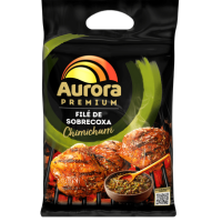 Filé de Sobrecoxa de Frango Temperada com Chimichurri Aurora Premium 800g