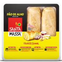 Pão de Alho Baguete 3 unid. tradicional Santa Massa