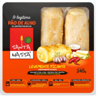 Pão de Alho Baguete 3 unid. Apimentado Santa Massa