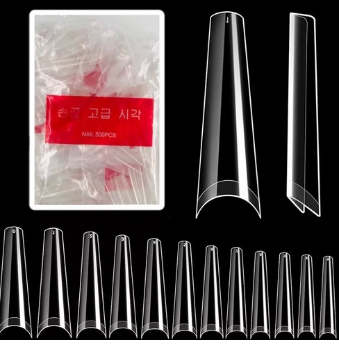 PACOTE TIPS CHINA BAILARINA EXTREMA TRANSPARENTE 500 UND.