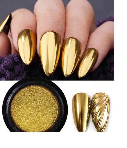 PÓ CROMO DOURADO ZEM