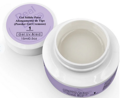 GEL SÓLIDO REAL LOVE POTE TRANSPARENTE 15ml.