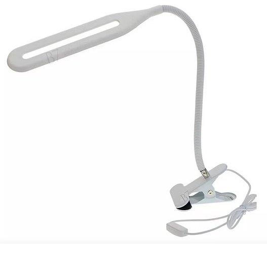 LUMINÁRIA AJUSTÁVEL DE MESA MANICURE COM LED COR DA ESTRUTURA BRANCO