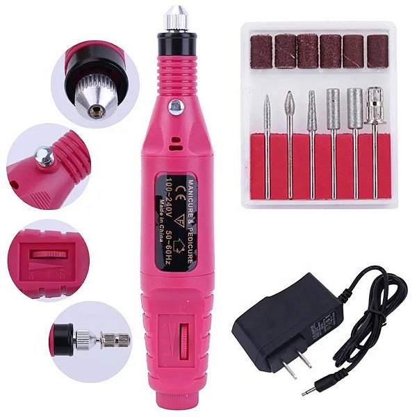 CANETA LIXADEIRA ROSA