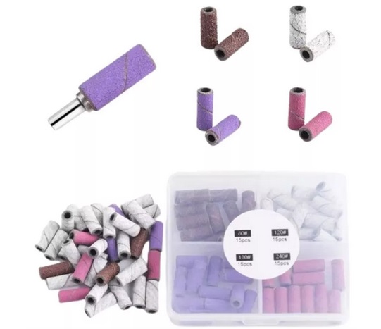 KIT BROCA MANDRIL E LIXA REFIL GRAMATURA 80#120#180#240