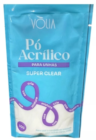 PÓ ACRÍLICO PARA UNHAS SUPER CLEAR 30G