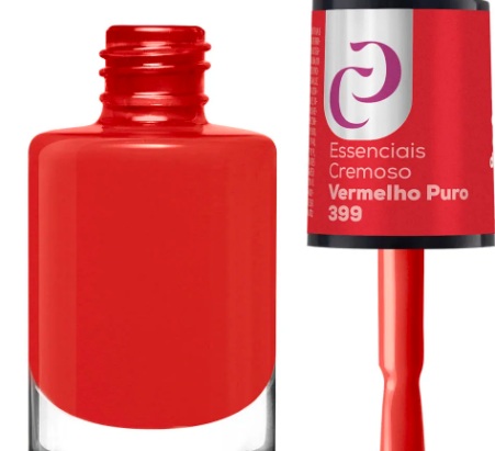 ESMALTE TRADICIONAL CORA VERMELHO PURO 10ml  399