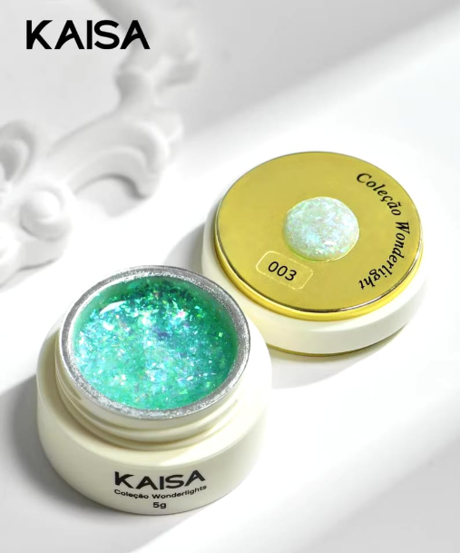 KAISA COLEÇÃO WONDERLIGHT FLACK EM GEL HOLOGRÁFICO 5G #003