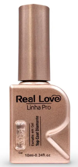 TOP COAT DIAMANTE REAL LOVE 10ML LINHA PRO