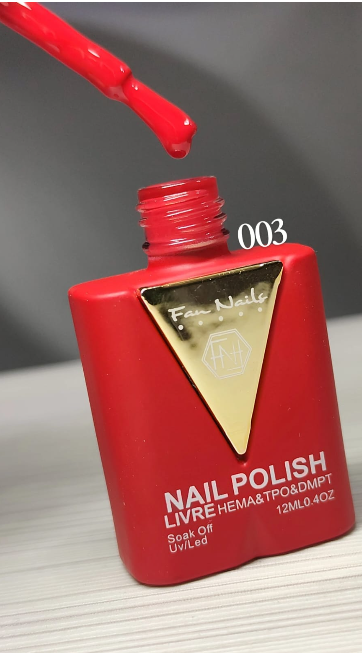 ESMALTE HELLEN COLOR LUXO TONS VERMELHOS 12ML 003