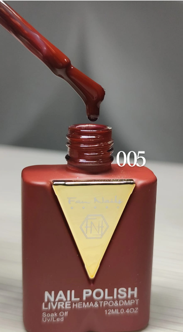 ESMALTE HELLEN COLOR LUXO TONS VERMELHOS 12ML 005