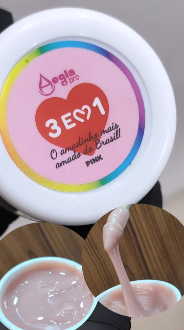 GEL AEGLO PRO 3x1 PINK AMADINHOS 15G