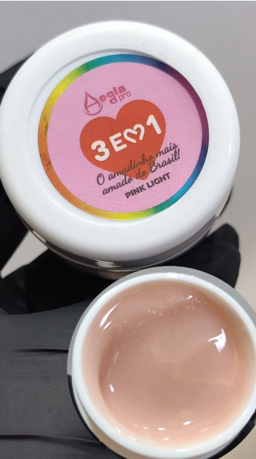 GEL AEGLO PRO 3x1 PINK LIGHT AMADINHOS 15G