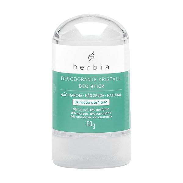 Desodorante Cristal Deo Stick Natural 60g - Herbia